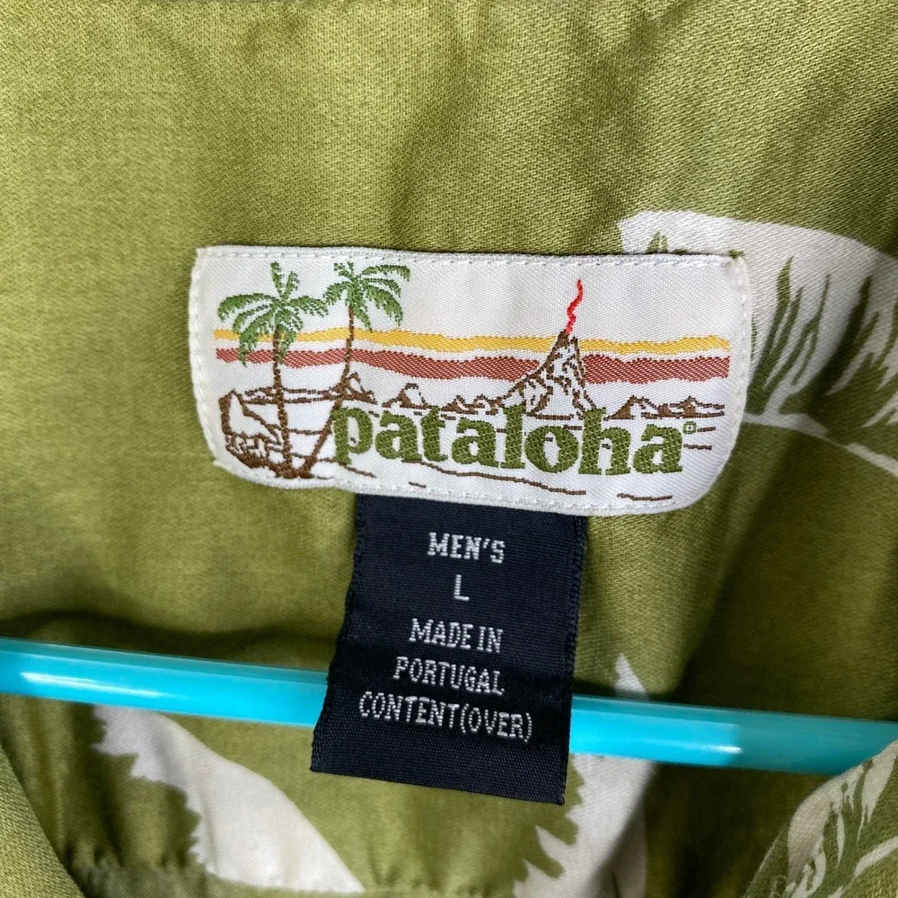 Patagonia Pataloha Mens Large Tropical Cotton Aloha Shirt L VTG 90's Early 2000s